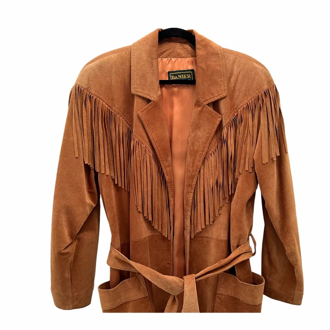 1990s Suede Fringe Coat