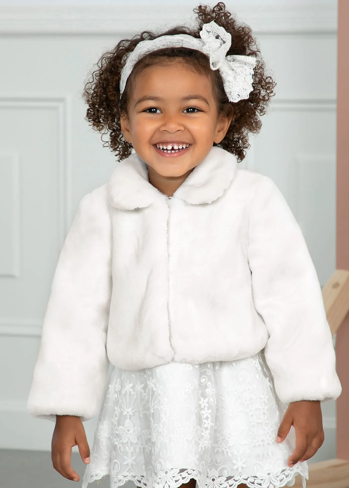 Abel & Lula Faux Fur Coat for Baby Girl