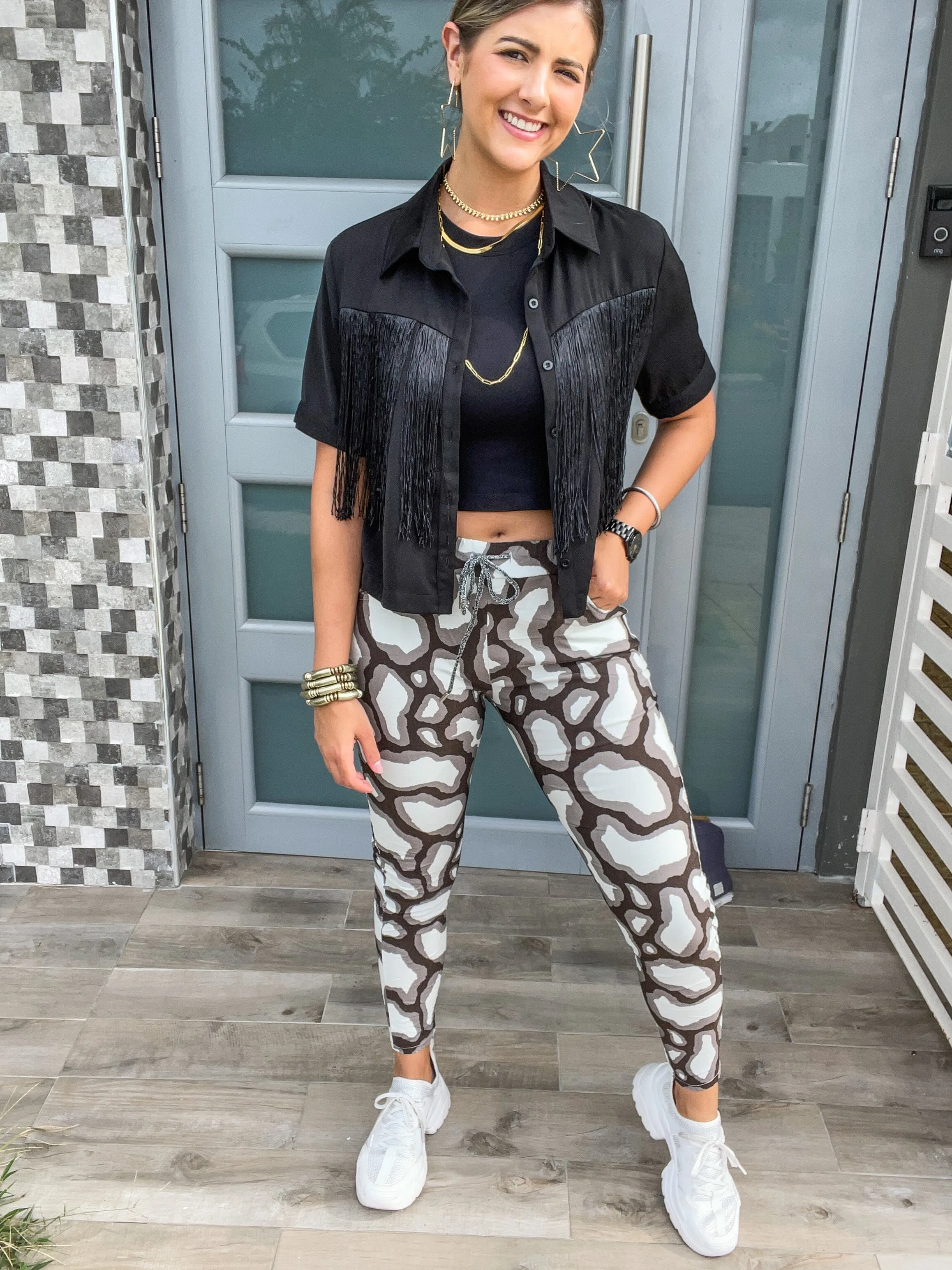 ABSTRACT ONE SIZE JOGGERS