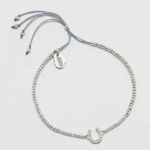 Bracelet Horseshoe Charm Silver Plated
