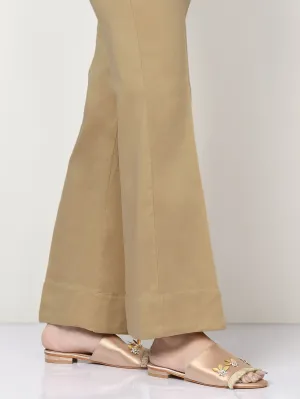 Cambric Bootcut Trouser - Dark Beige