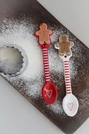 Ceramic Gingerbread Spoons | Set of 2