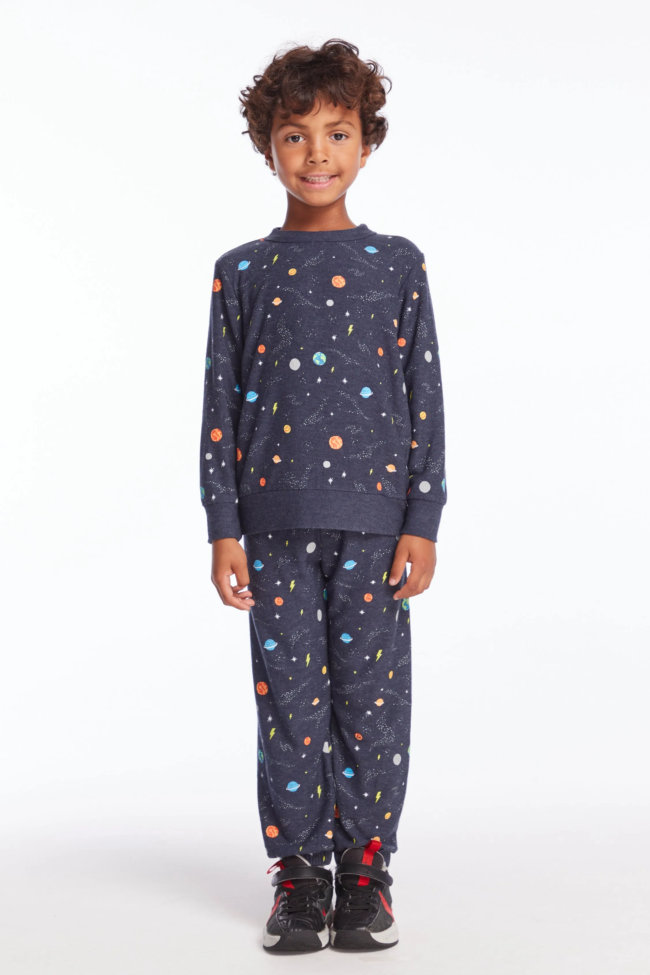 Chaser Planets Boys Long Sleeve Pullover
