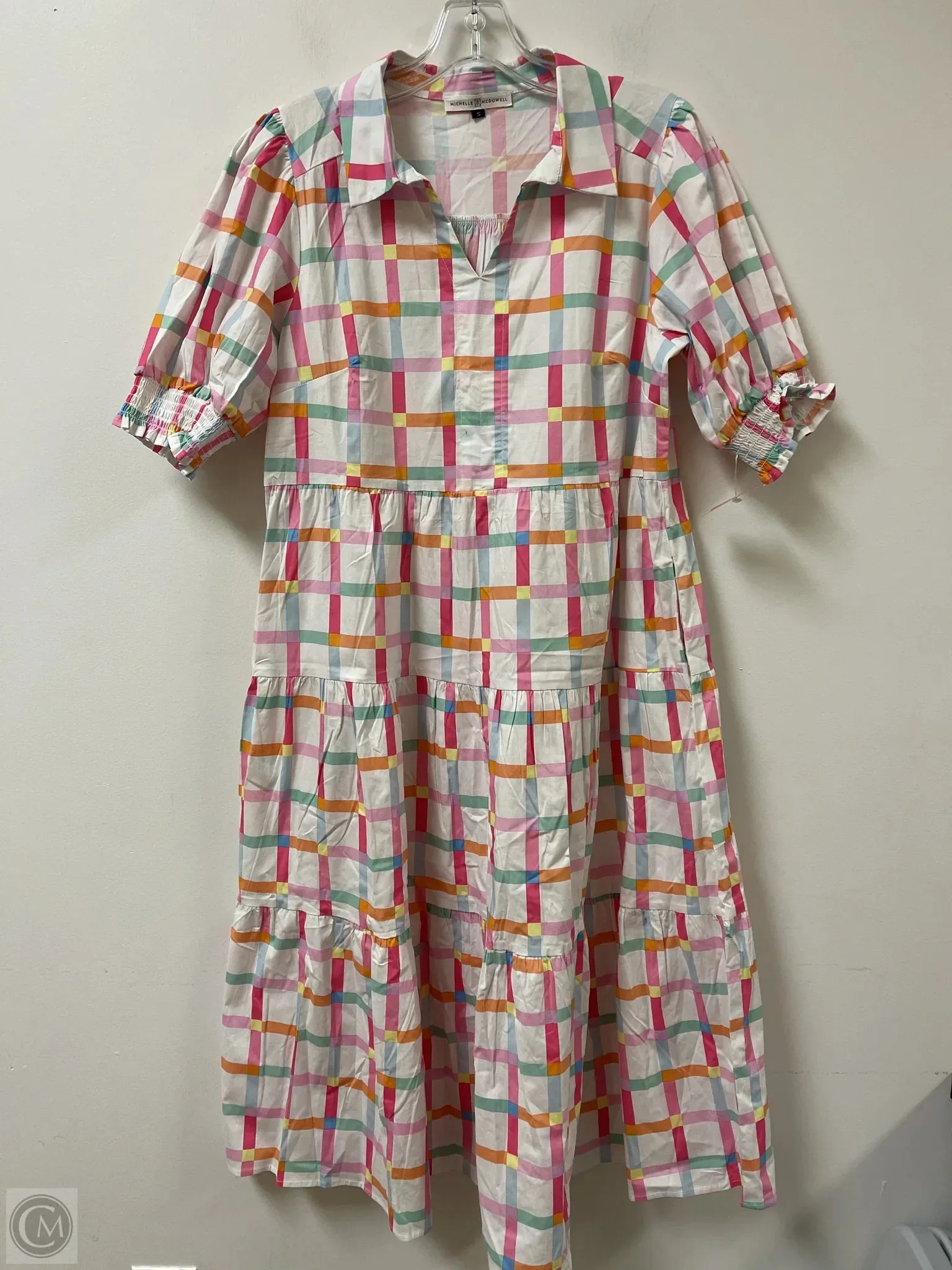 Dress Casual Midi By Clothes Mentor In Multi-colored, Size: S