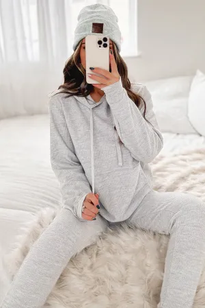Easy Decisions Corded Two Piece Set (Heather Grey)