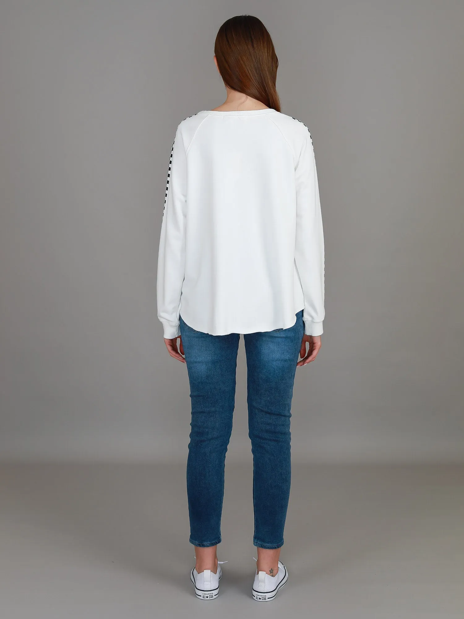 Gil Check Stripe Sweatshirt