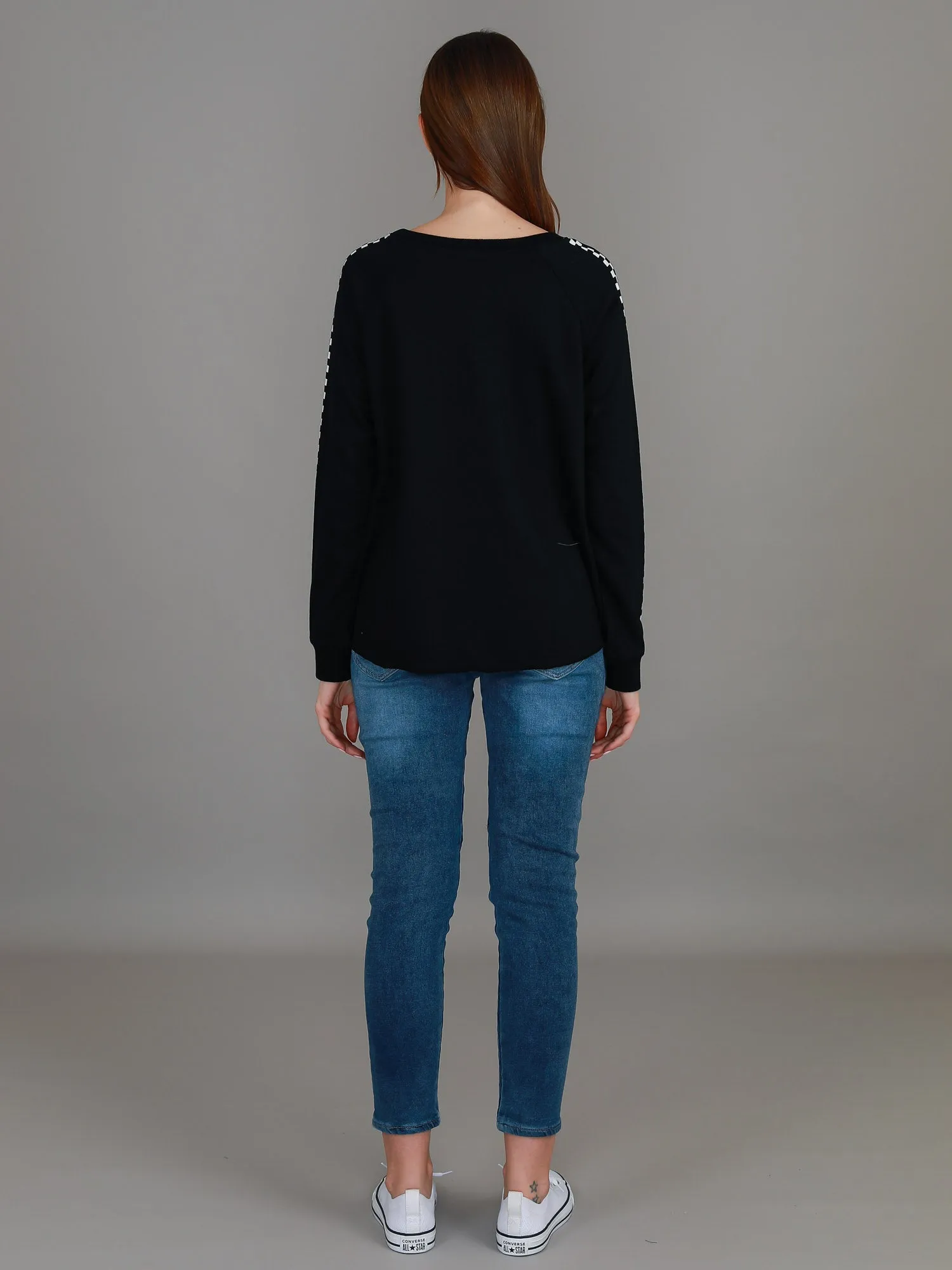 Gil Check Stripe Sweatshirt
