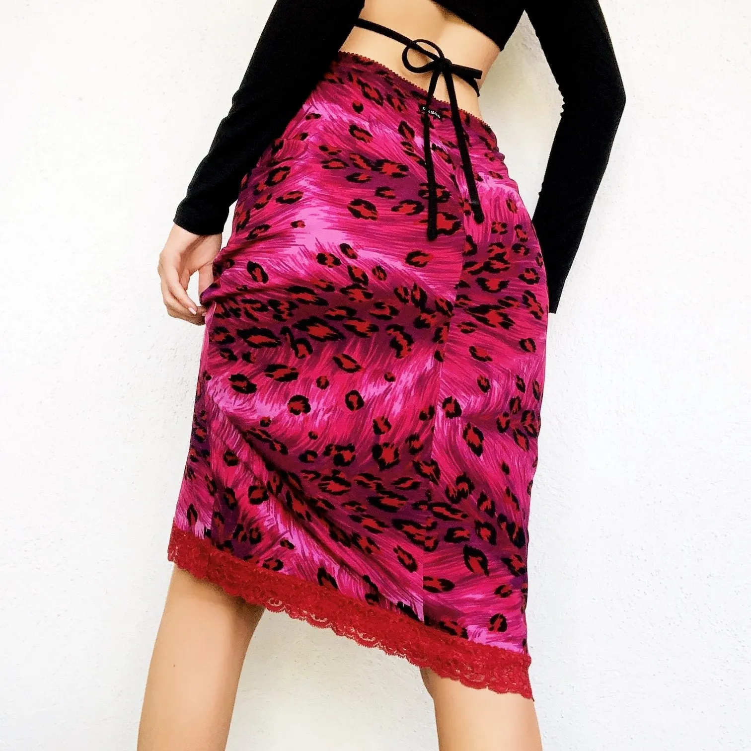 Guess Jeans Leopard Midi Skirt