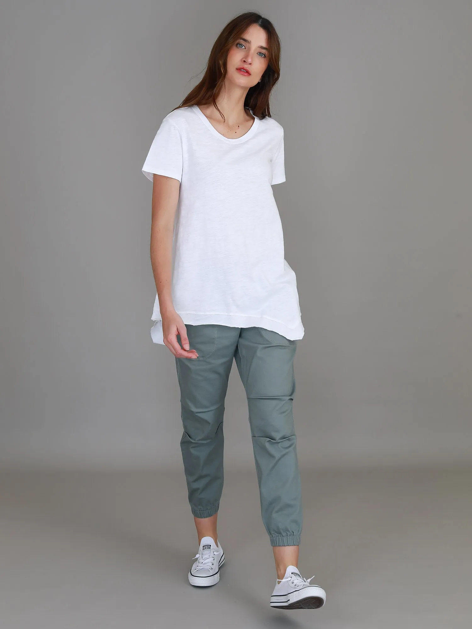 Helena Asymmetrical Hem T Shirt