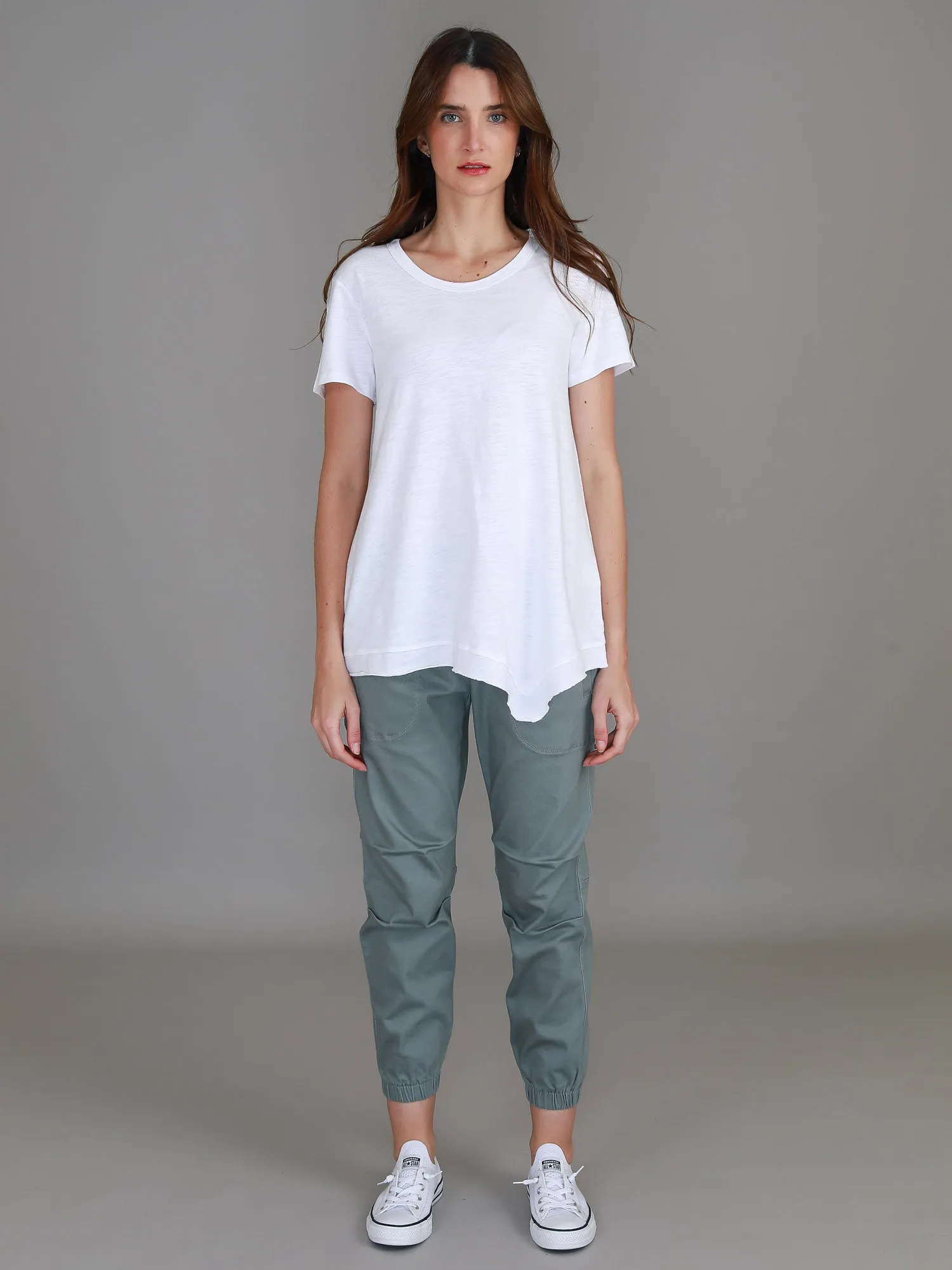 Helena Asymmetrical Hem T Shirt