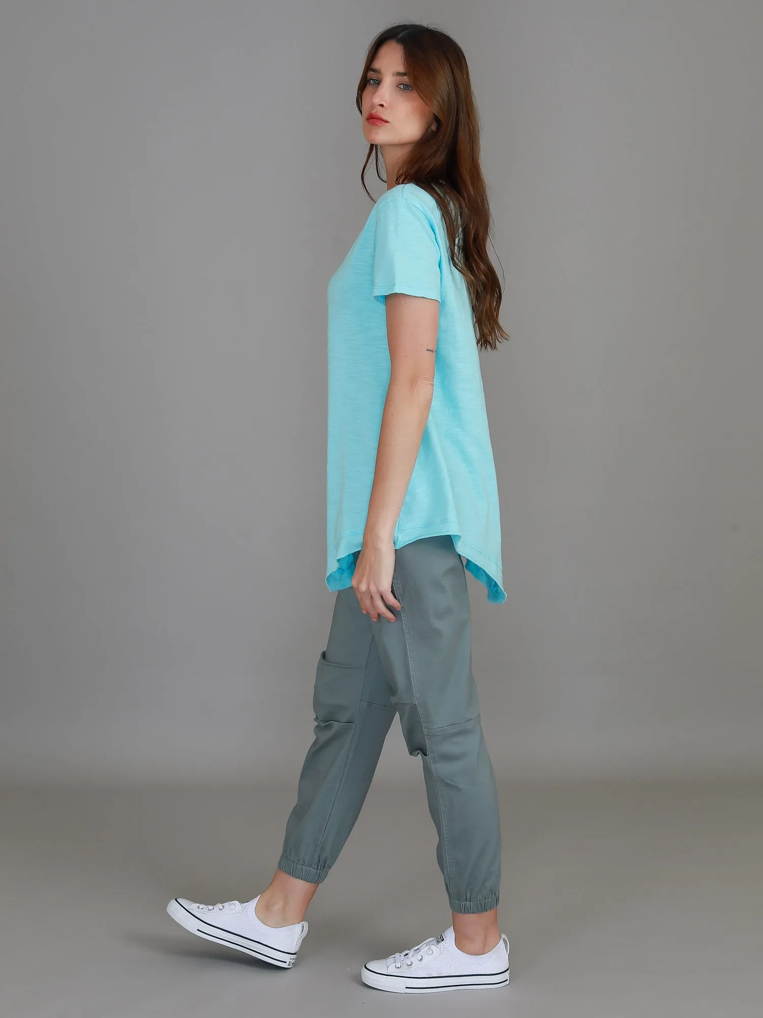 Helena Asymmetrical Hem T Shirt