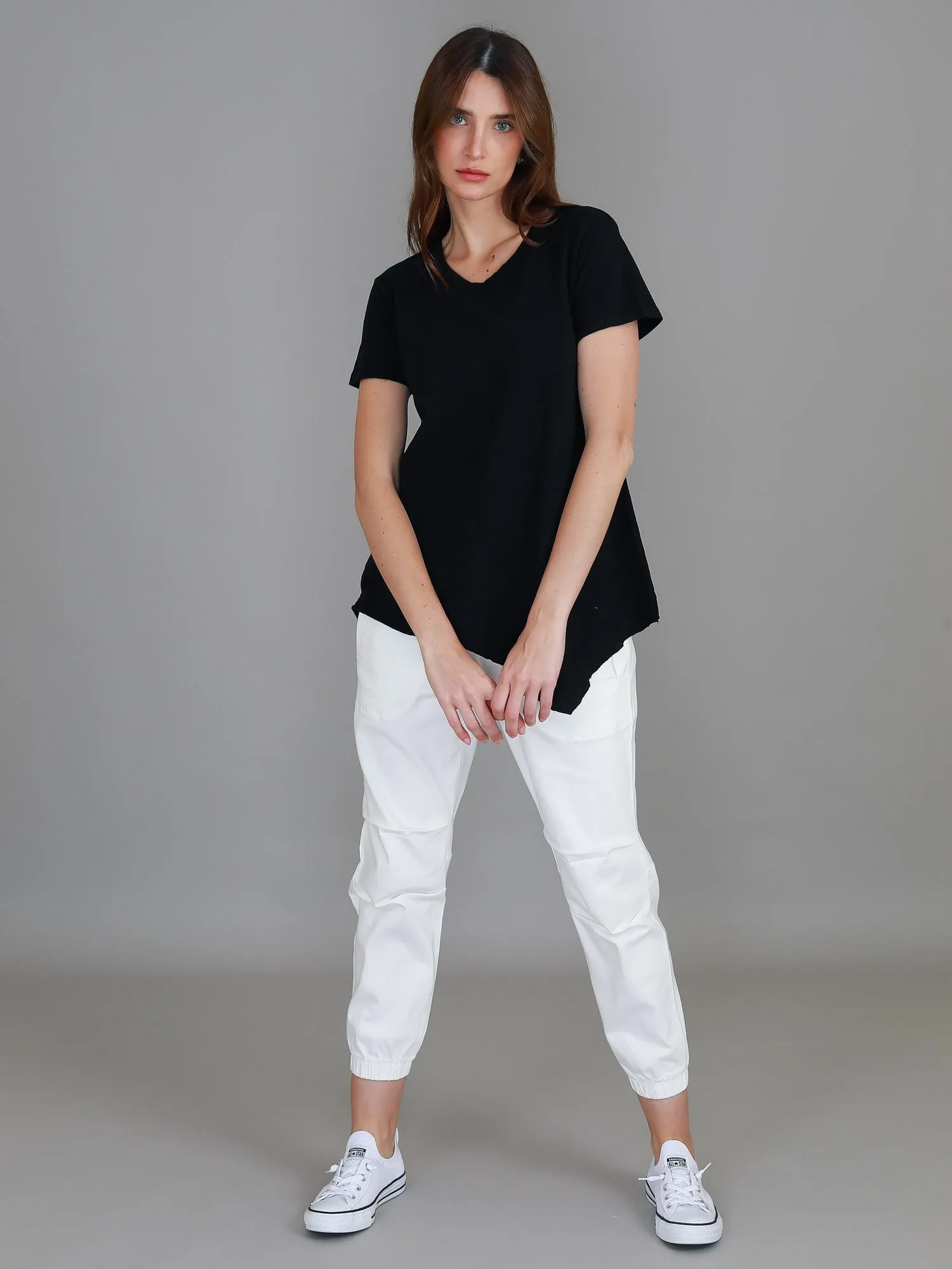 Helena Asymmetrical Hem T Shirt