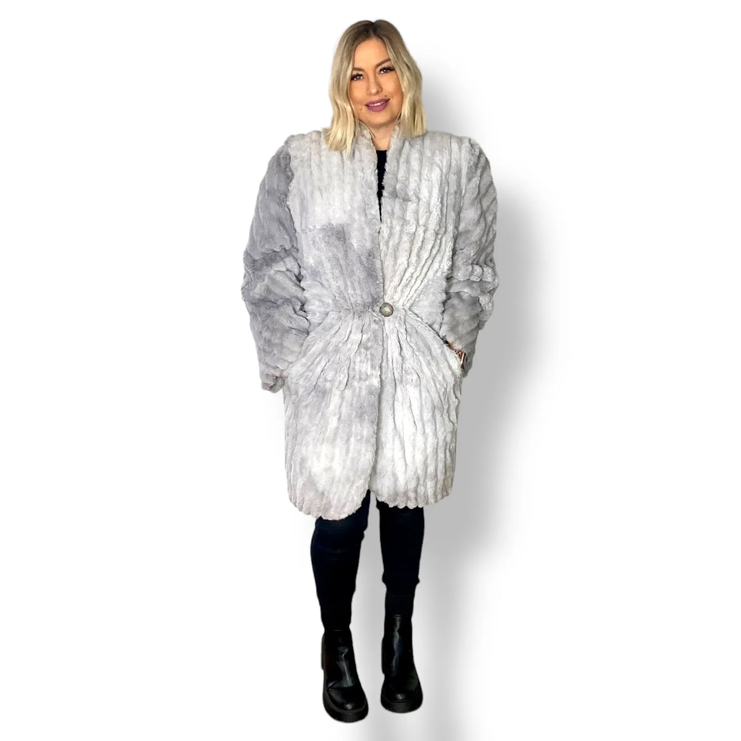 Incredible 1970's Rabbit's Fur Coat