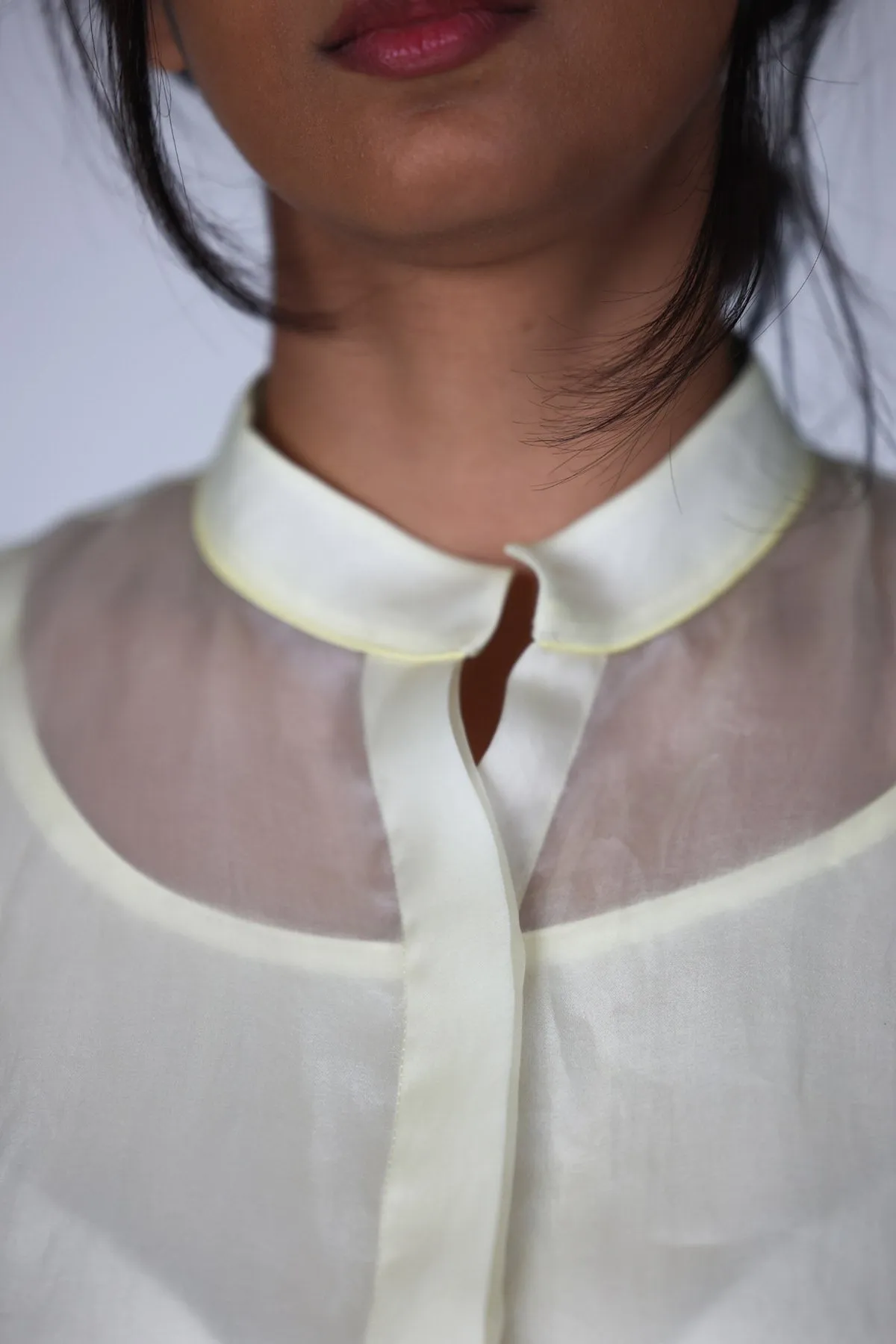 Ivory Asymmetrical Midi Dress