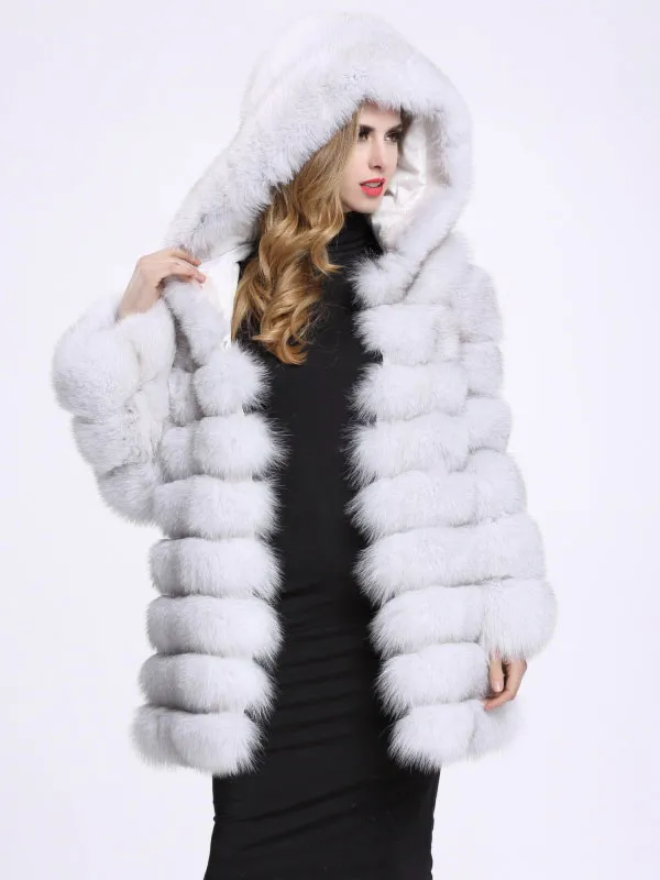 Lavish Hooded Faux Fur Winter Coat