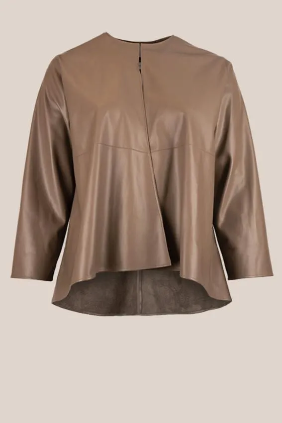 Leather 2-in-1 Mocha Jacket