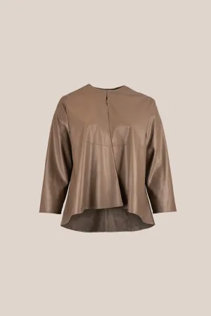 Leather 2-in-1 Mocha Jacket