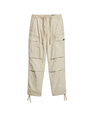 Low Rise Para Cargo Trousers in Stonewash Taupe Brown