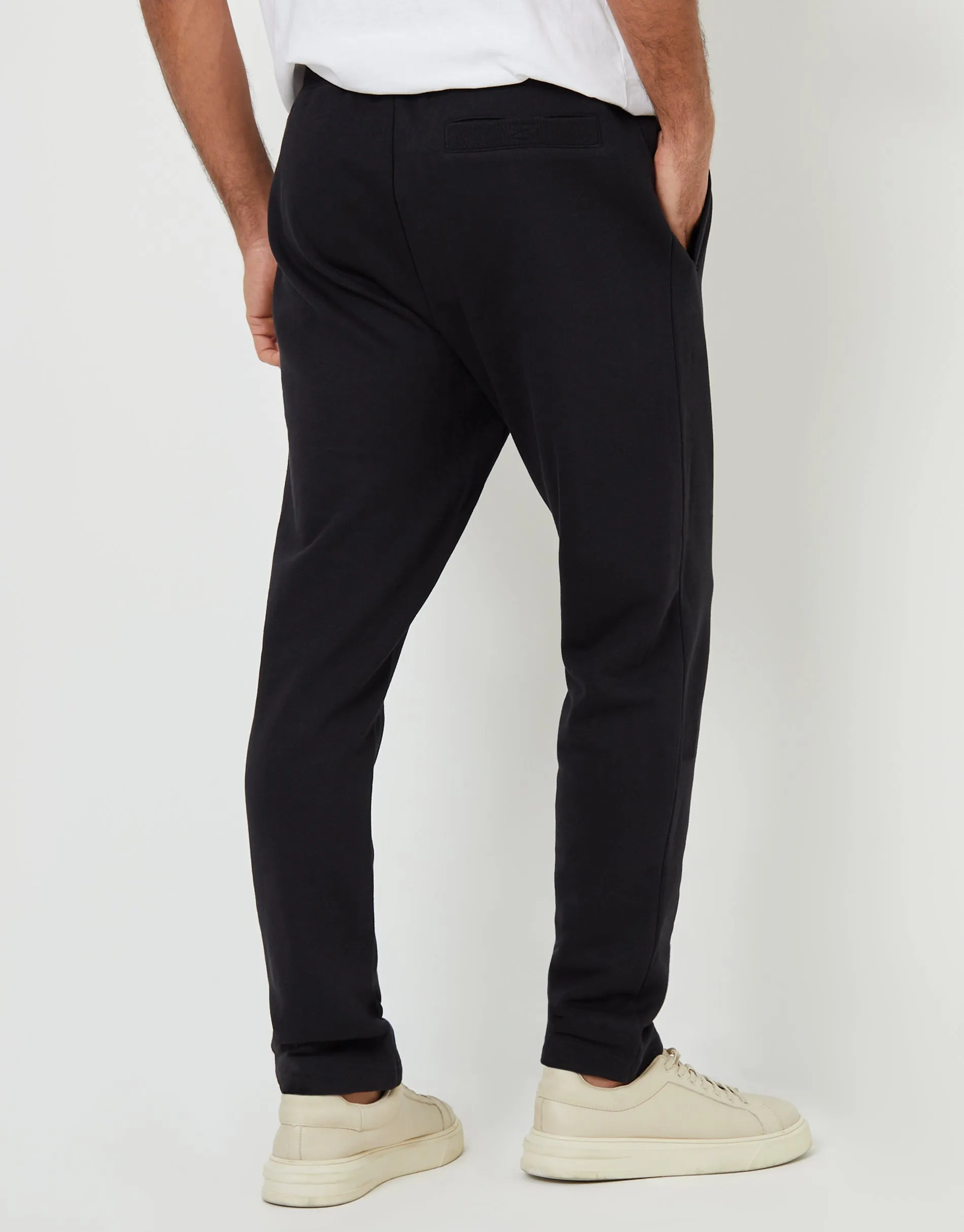 Men's Black Straight Leg Joggers