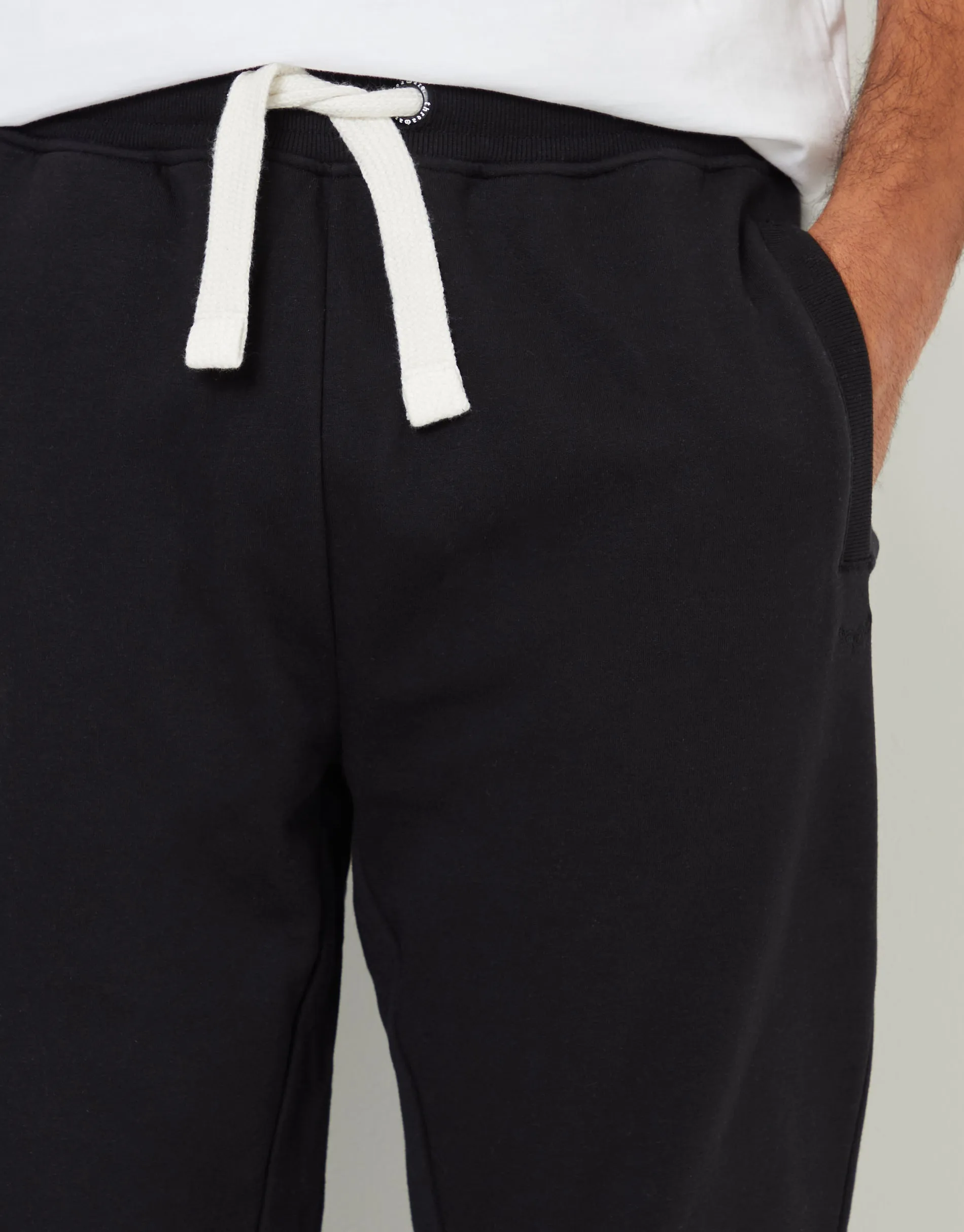 Men's Black Straight Leg Joggers