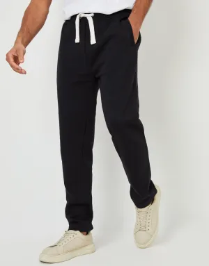 Men's Black Straight Leg Joggers
