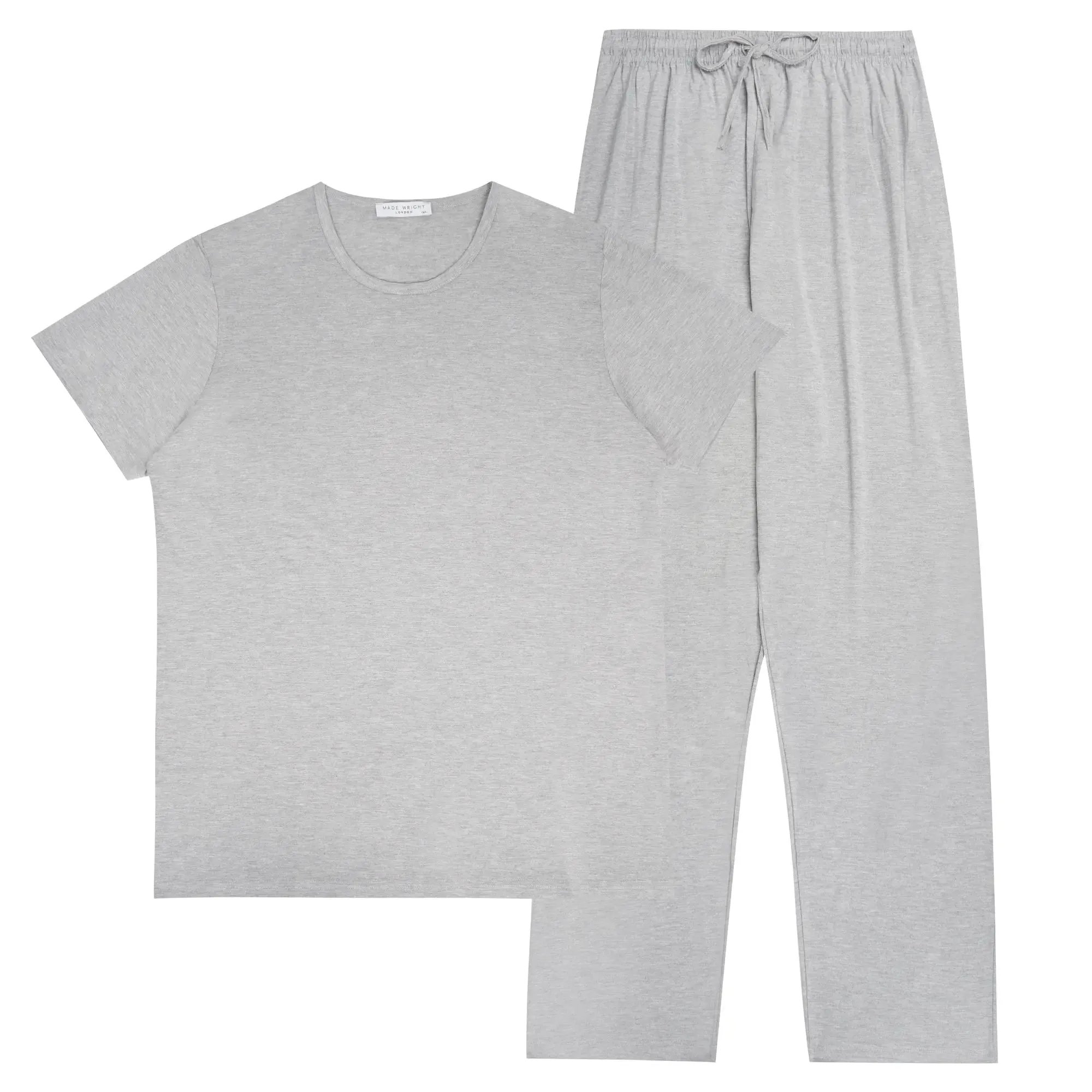 Mens Relaxed Bamboo Pyjama in Grey
