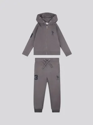 Player 3 Zip Thru Hoodie and BB Jog Set Castlerock