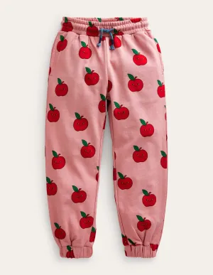 Printed Joggers-Almond Pink Apples