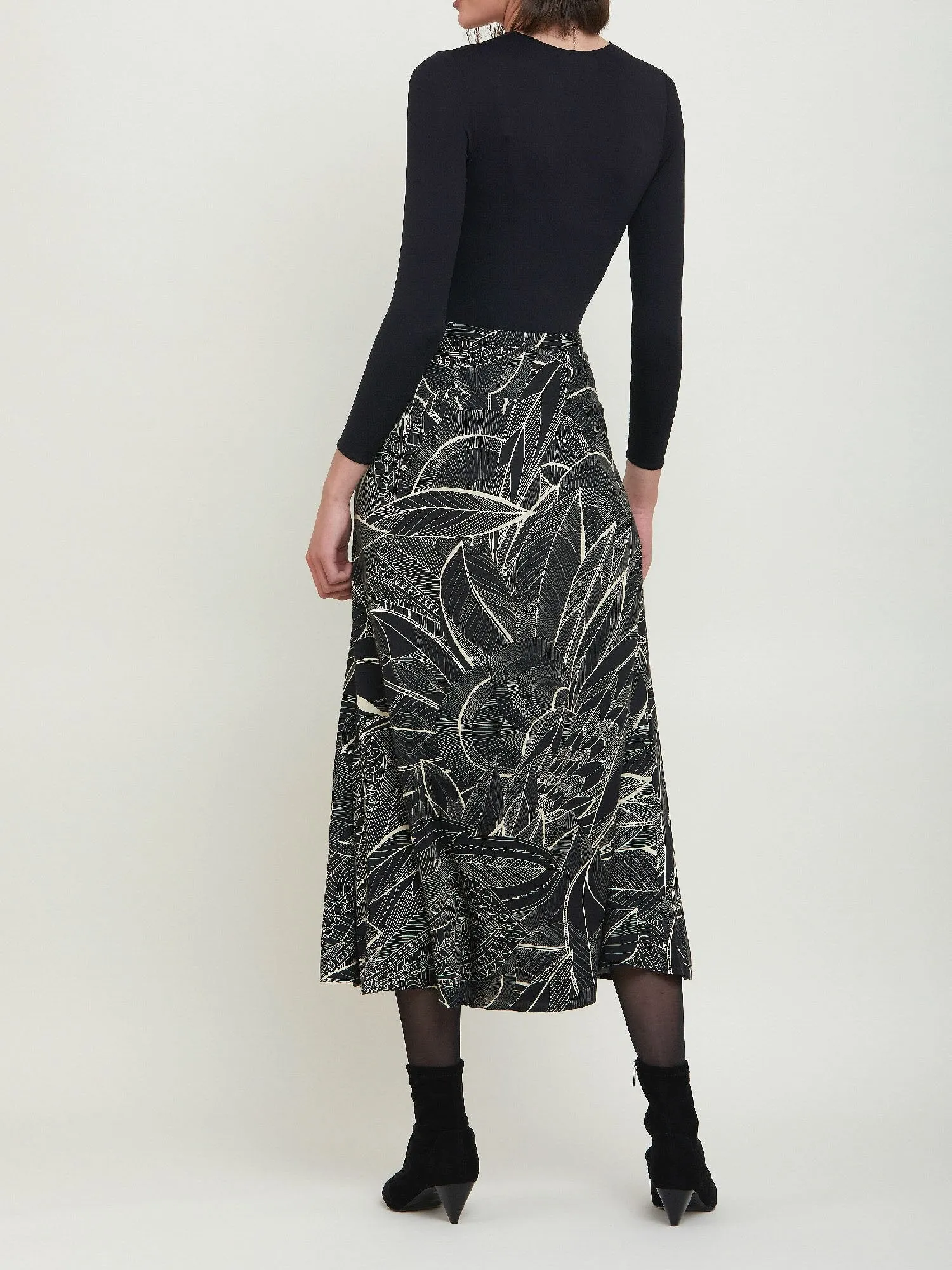 Riley Botanical Print Skirt
