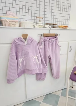 Velour Ribbon Set | Lilac