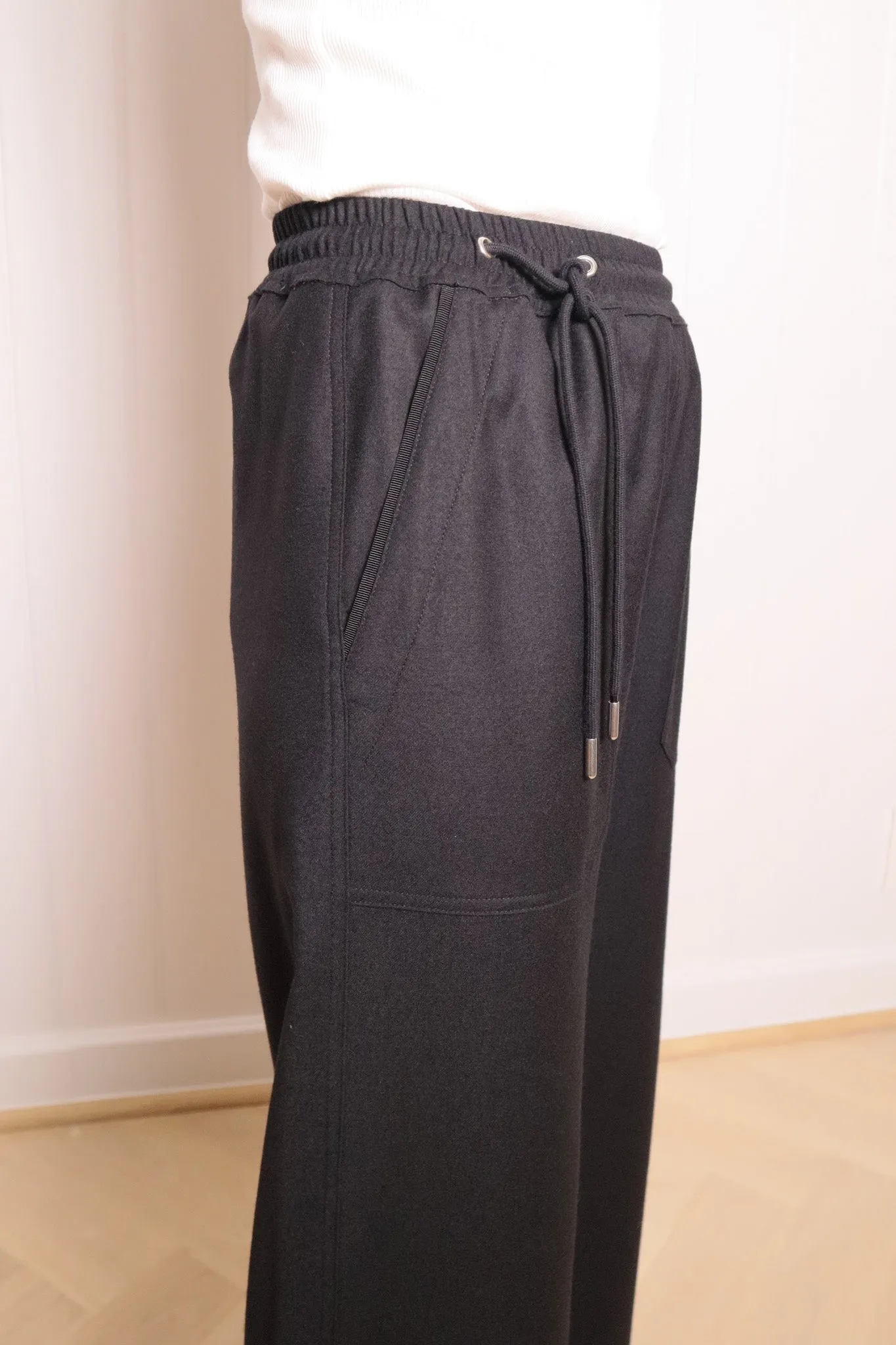 VIC flannel trousers - Black