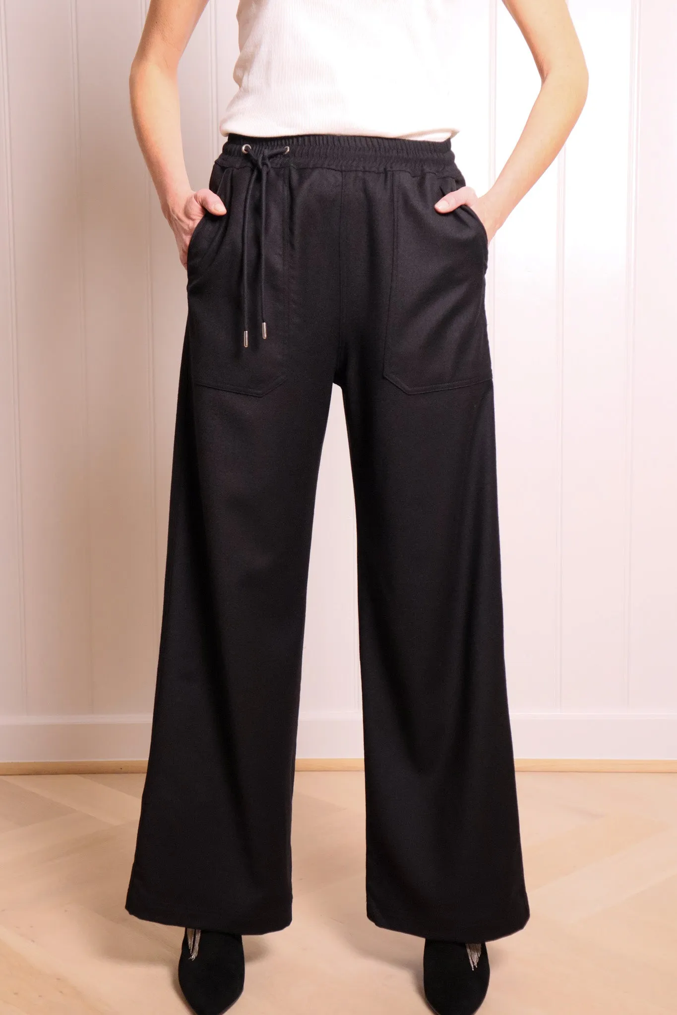 VIC flannel trousers - Black