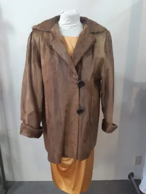 Vintage Brown Fur Coat