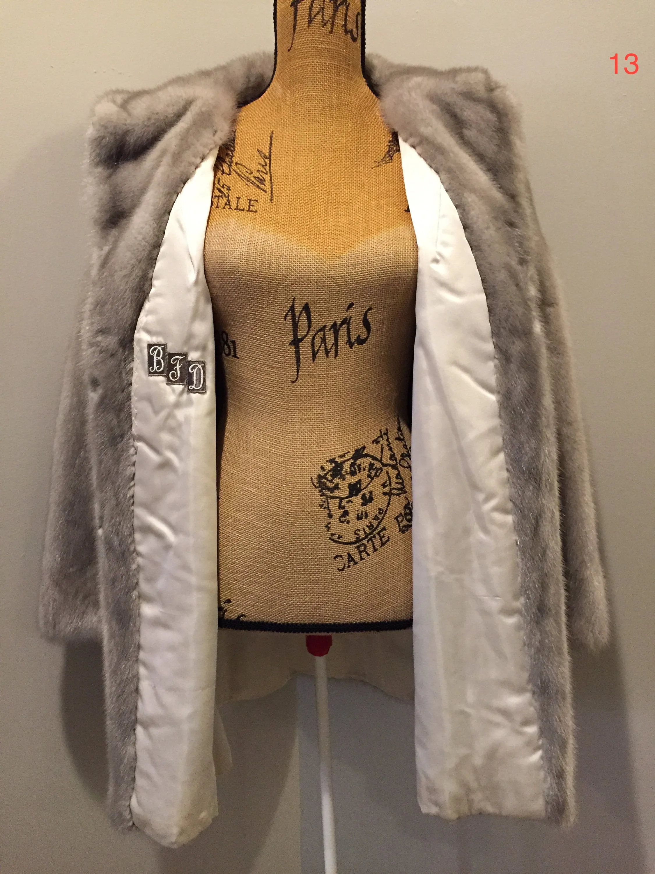 Vintage "Eastern Furriers" Silver Mink Fur Coat, Made in Canada SOLD