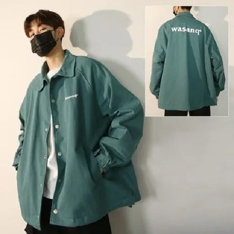 Voguable Men's Bomber Jacket Casual Clothes Korean Fashion Safari Style Jacket Multi-pocket New Men's Autumn Clothes Oversized Coat