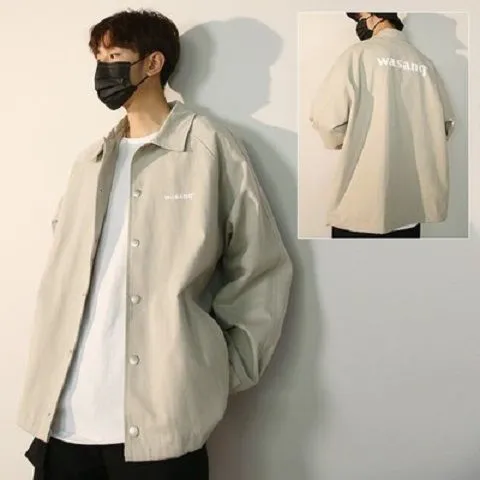 Voguable Men's Bomber Jacket Casual Clothes Korean Fashion Safari Style Jacket Multi-pocket New Men's Autumn Clothes Oversized Coat
