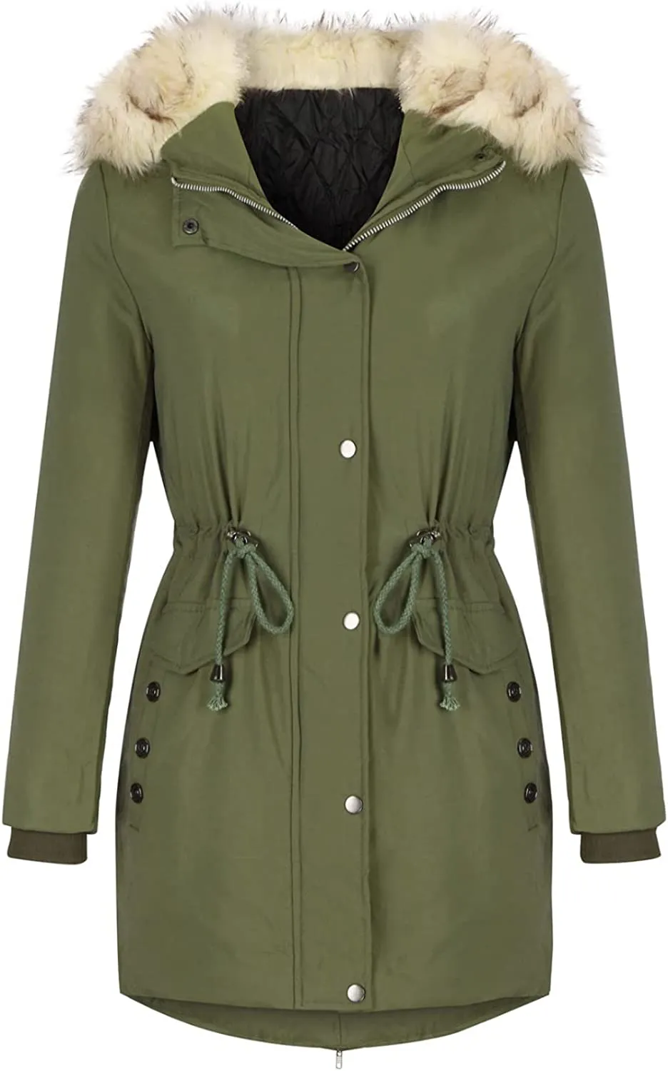 Winter Coats for Women, Womens Winter Puffer Jackets with Fur Hood