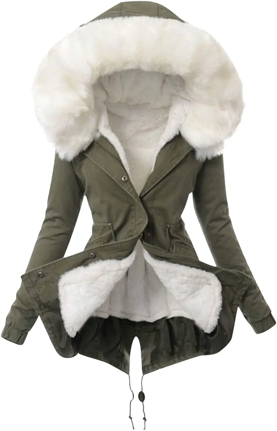 Winter Coats for Women, Womens Winter Puffer Jackets with Fur Hood