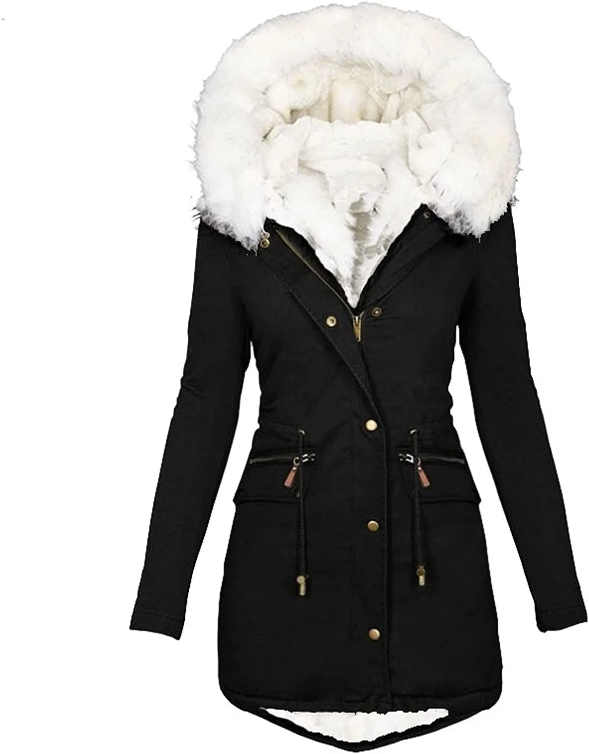 Winter Coats for Women, Womens Winter Puffer Jackets with Fur Hood
