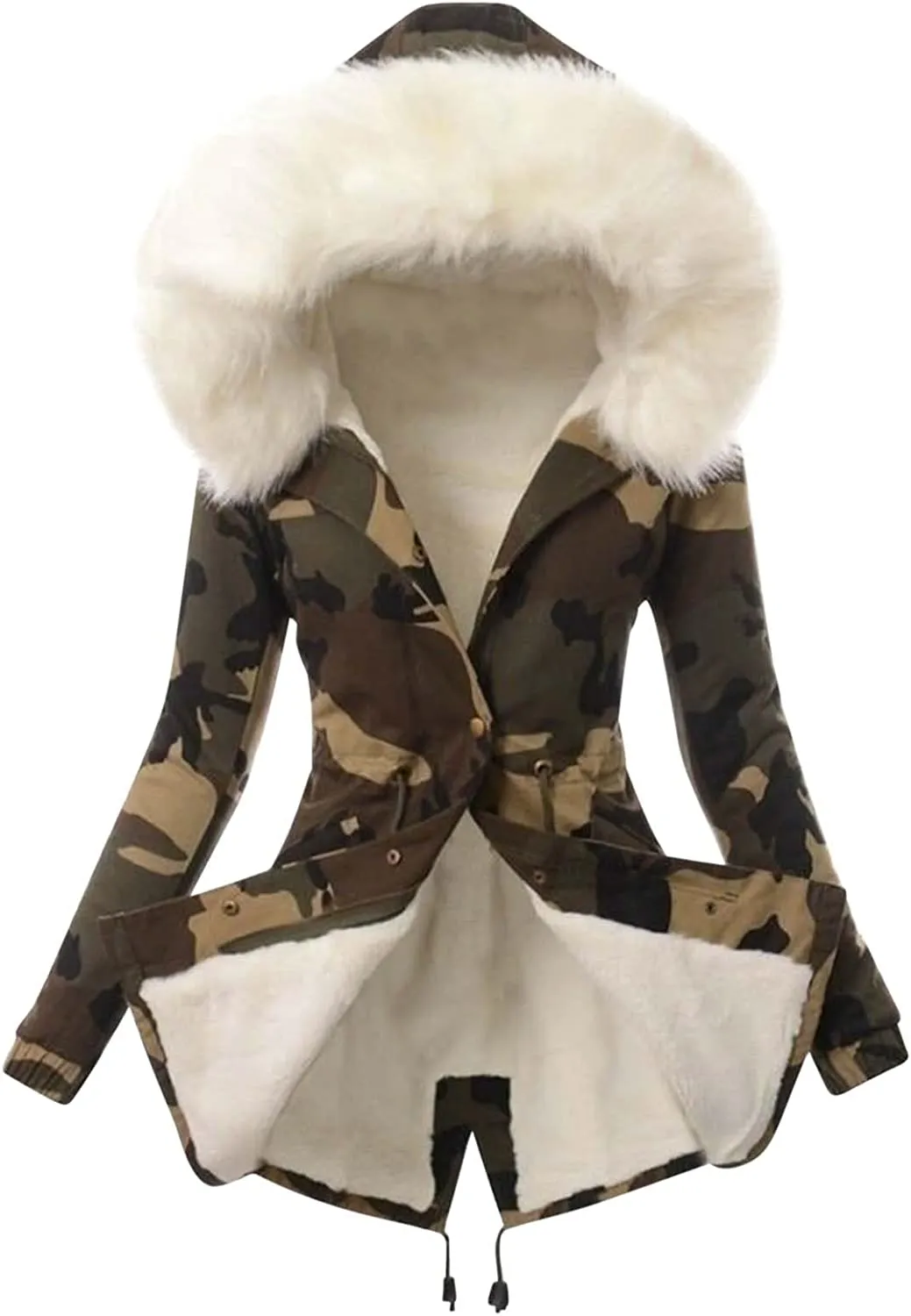 Winter Coats for Women, Womens Winter Puffer Jackets with Fur Hood