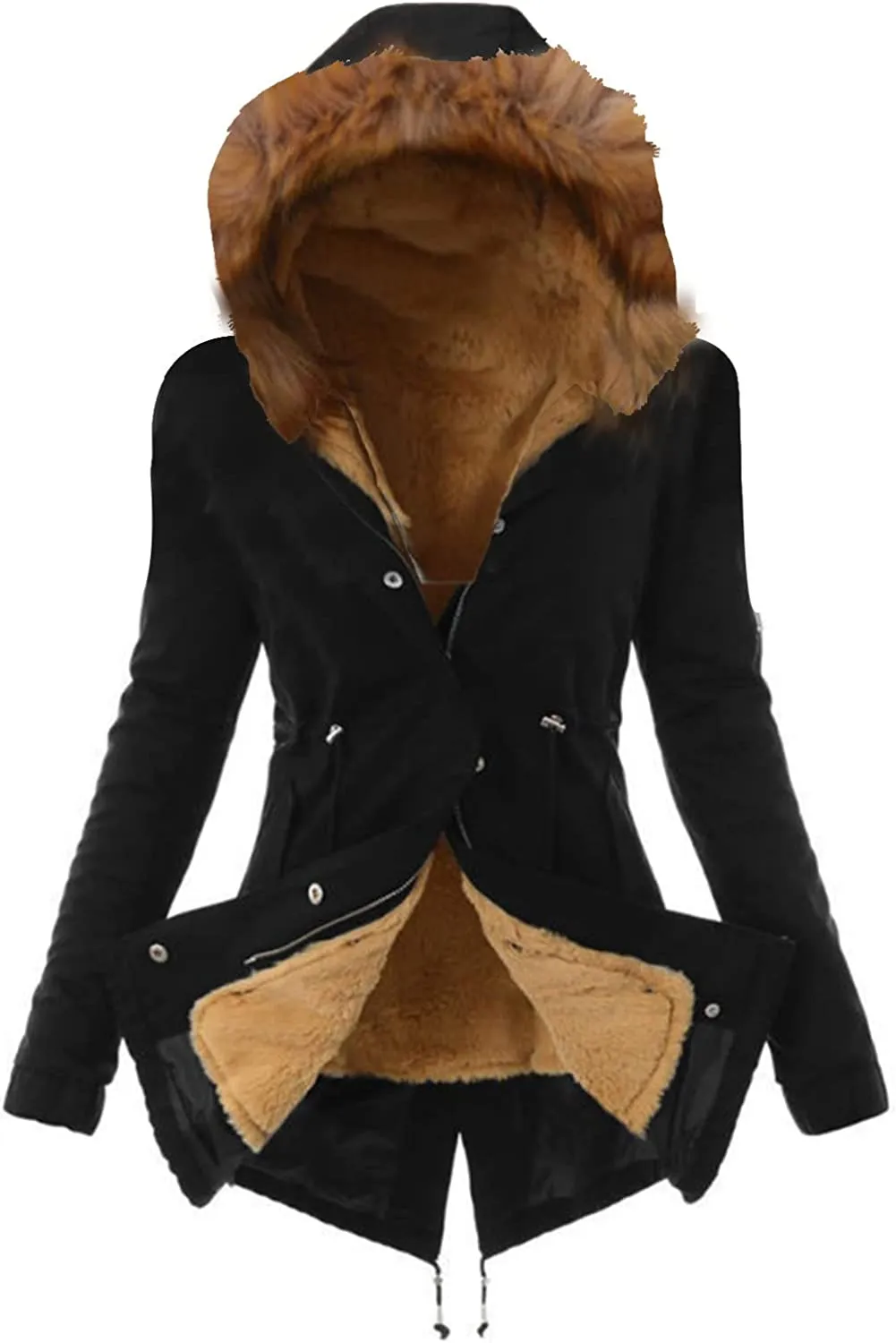 Winter Coats for Women, Womens Winter Puffer Jackets with Fur Hood