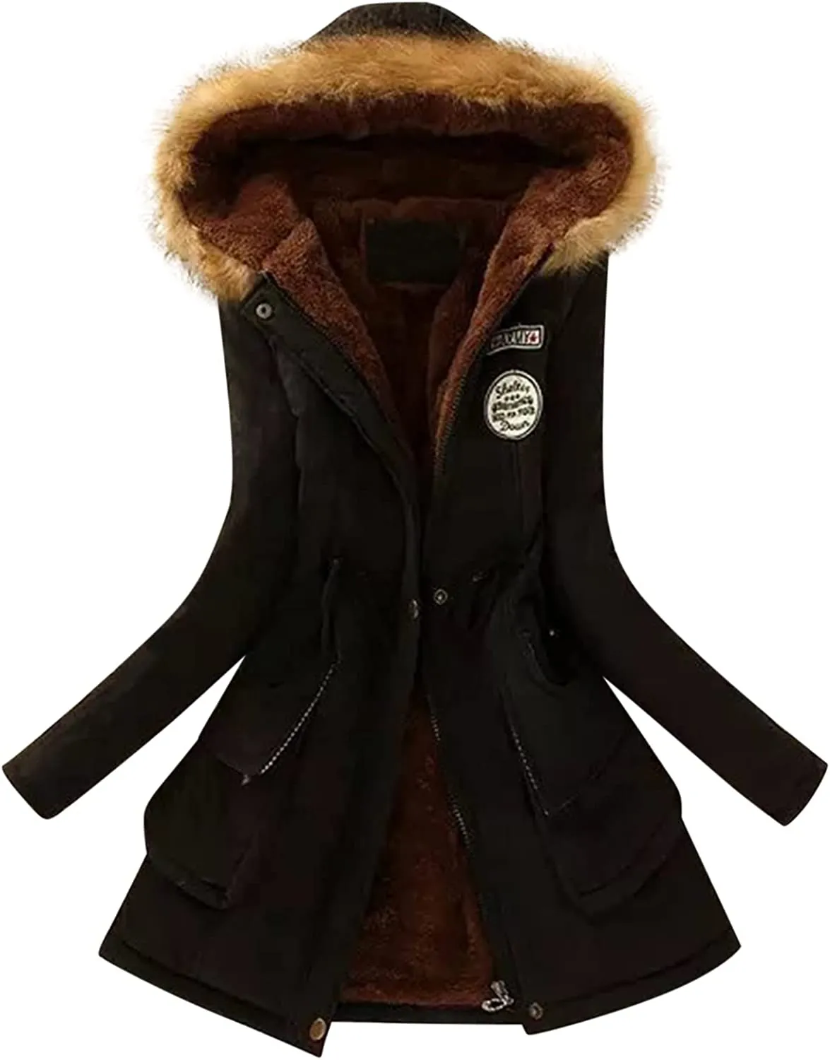 Winter Coats for Women, Womens Winter Puffer Jackets with Fur Hood