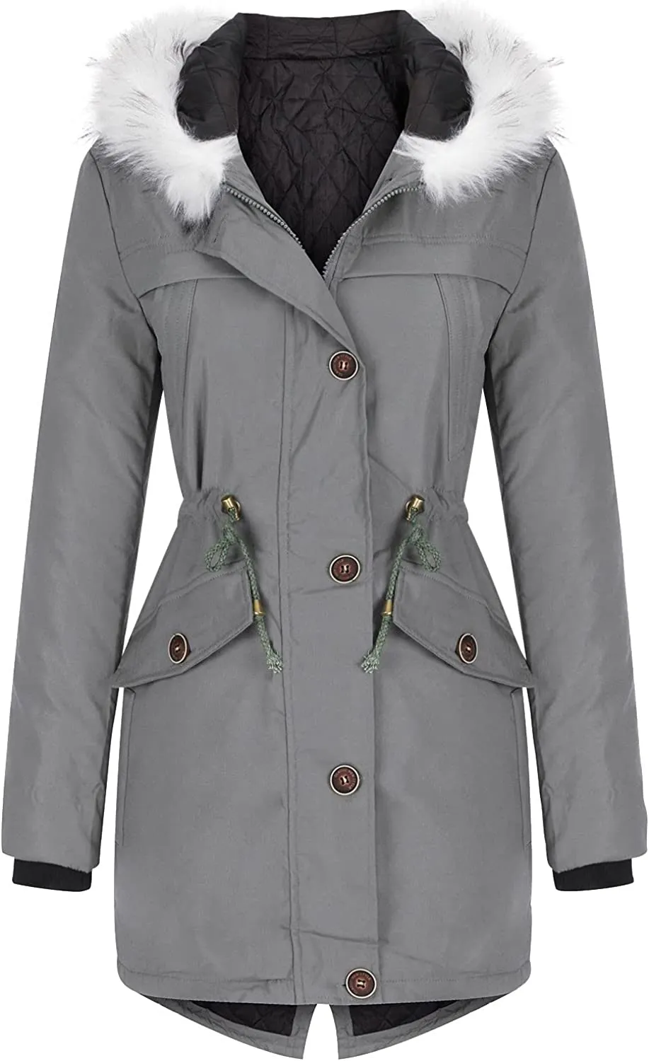 Winter Coats for Women, Womens Winter Puffer Jackets with Fur Hood