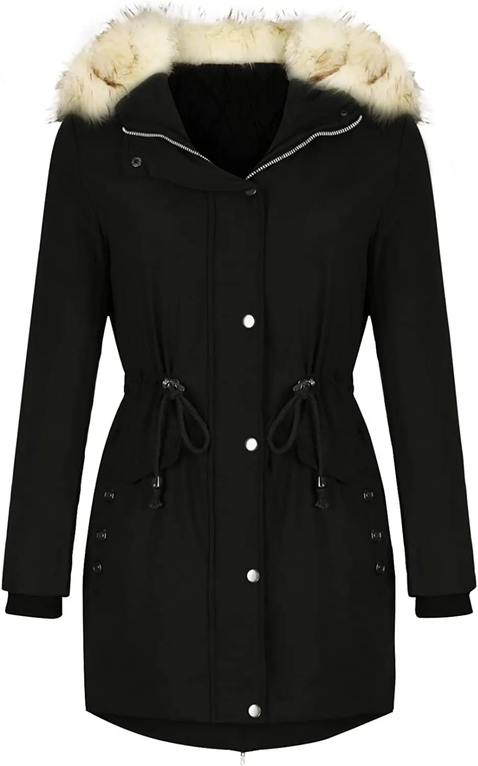 Winter Coats for Women, Womens Winter Puffer Jackets with Fur Hood
