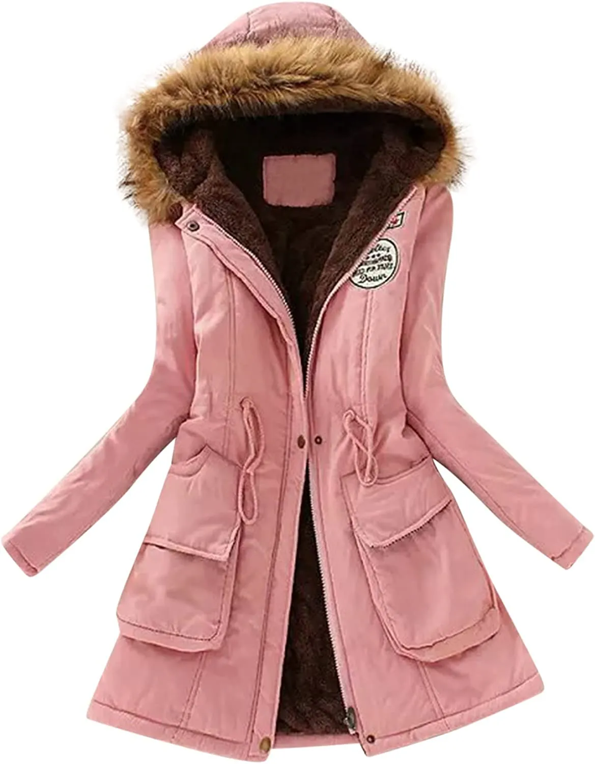 Winter Coats for Women, Womens Winter Puffer Jackets with Fur Hood