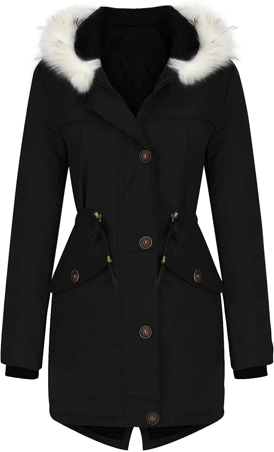 Winter Coats for Women, Womens Winter Puffer Jackets with Fur Hood