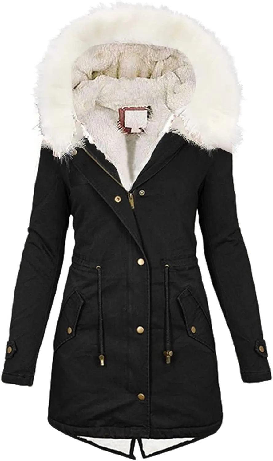 Winter Coats for Women, Womens Winter Puffer Jackets with Fur Hood