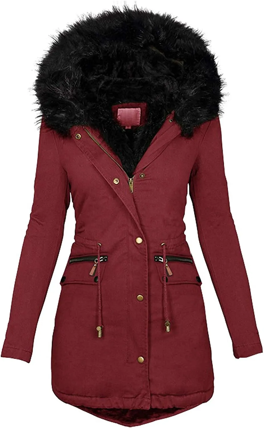 Winter Coats for Women, Womens Winter Puffer Jackets with Fur Hood