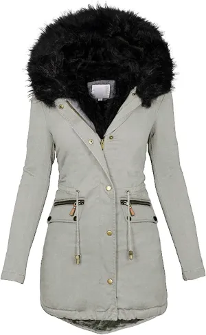 Winter Coats for Women, Womens Winter Puffer Jackets with Fur Hood