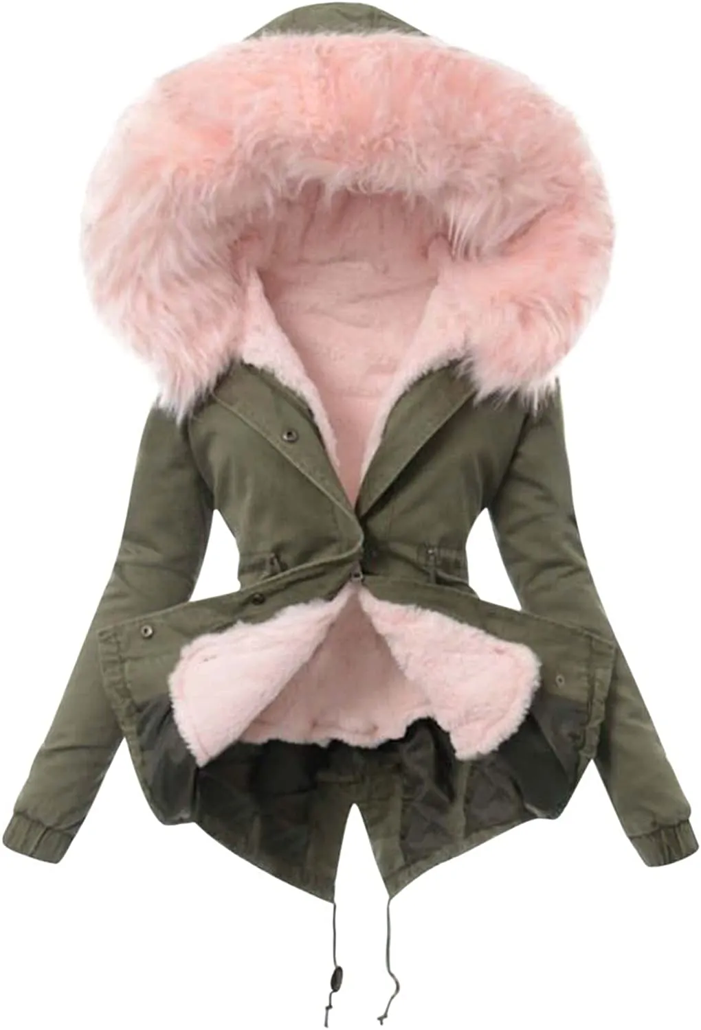 Winter Coats for Women, Womens Winter Puffer Jackets with Fur Hood